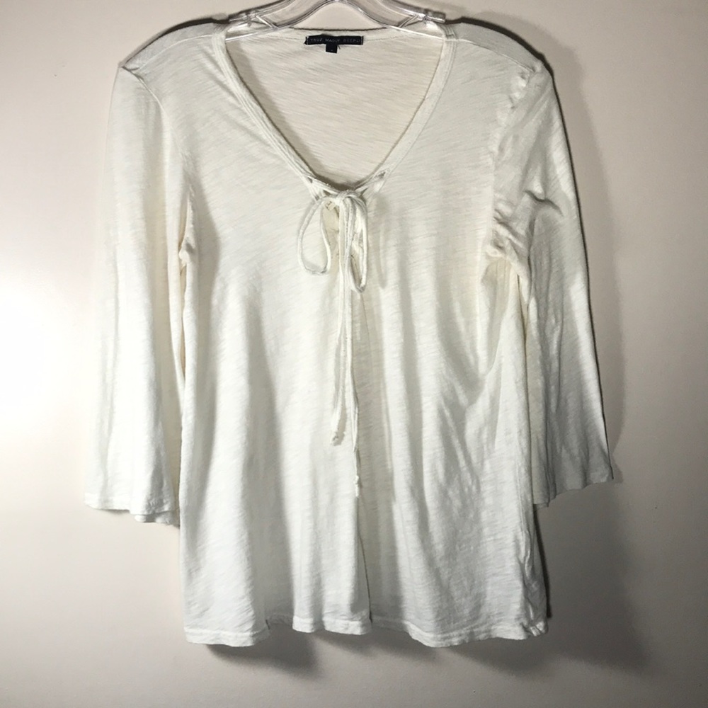 Truly Madly Deeply long sleeve top Cream S